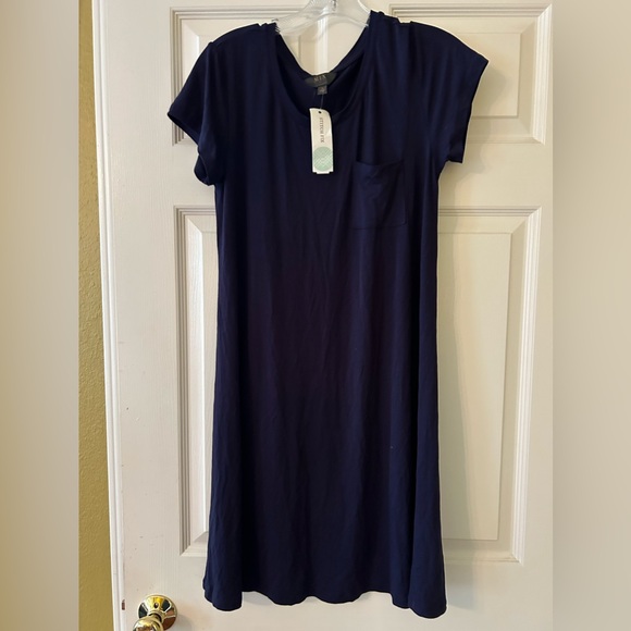 STITCH FIX NWT MIX by 41 Hawthorn from  navy t shirt dress large swing - Picture 1 of 8